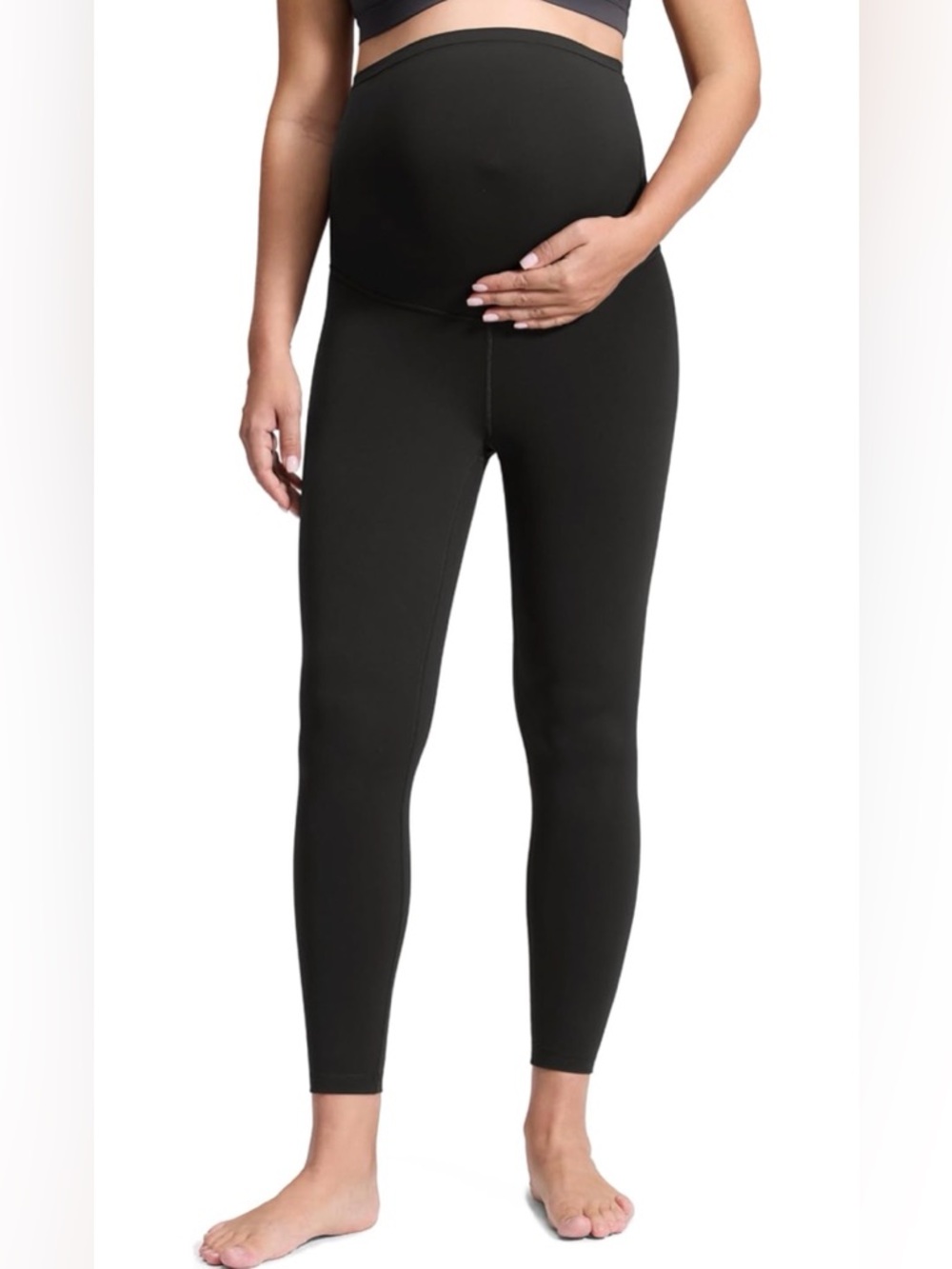 NWT CRZ YOGA Butterluxe Maternity Leggings Black Size XL (14)‎ Soft Stretch